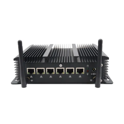 Mini PC industriale senza ventola per Intel Core I3 7167u 6 porte LAN Firewall Pfsense Router Mini computer