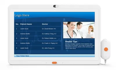 Staffa per montaggio a parete Display IPS per tablet medico Display da 15,6 pollici Android 8.1 Touch PC Android