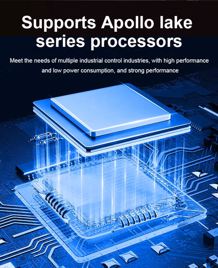 Mini PC industriale a basso costo all'ingrosso 2 X Scheda di rete Gigabit Intel I211at 2048X1536 Mini PC industriale incorporato senza ventola VGA